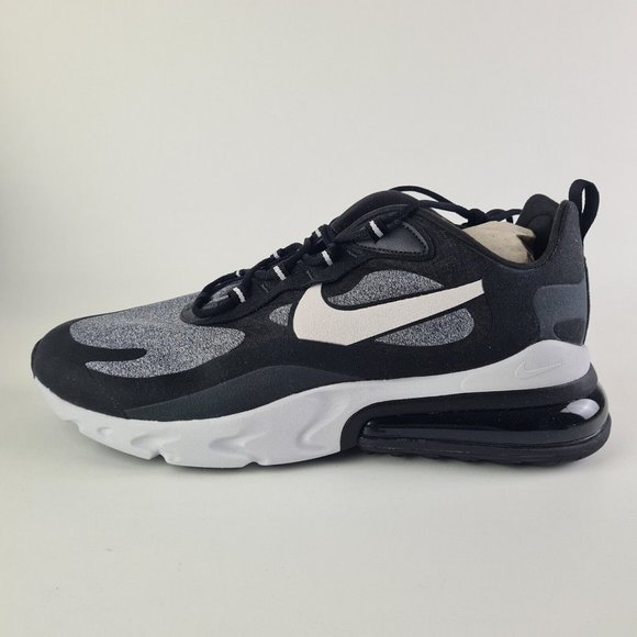 Nike Air Max 270 React Black Running Sneakers Athletic Mens Shoes - Picture 2 of 11